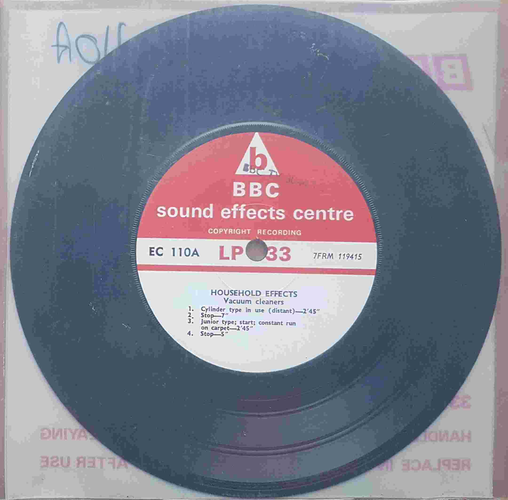 Picture of EC 110A Household effects by artist Not registered from the BBC records and Tapes library